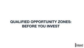 QOZs: Before You Invest